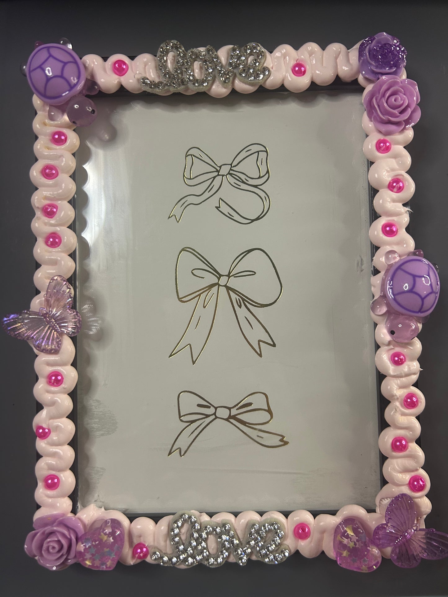 Cadre personnalise girly